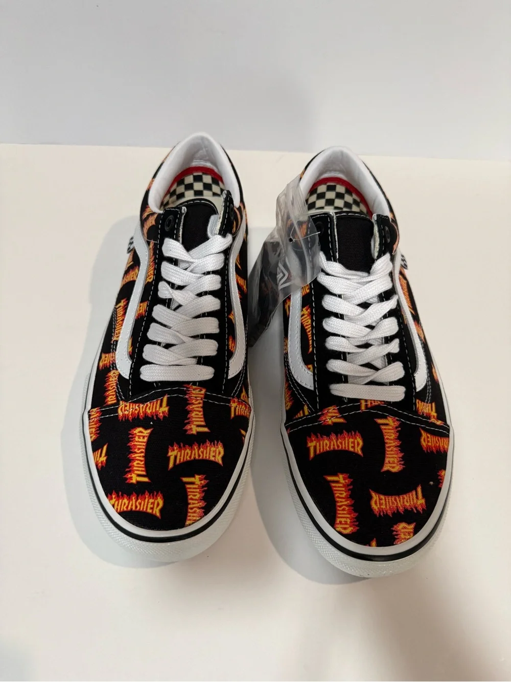 Vans Black & Orange Thrasher Flame Old Skool Sneakers - Men